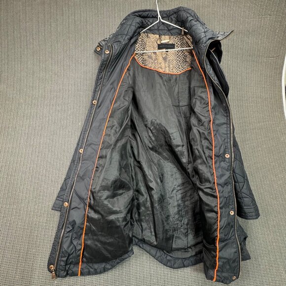 Steve Madden Womens Quilted Jacket M Black Nylon Polyester - Picture 10 of 11